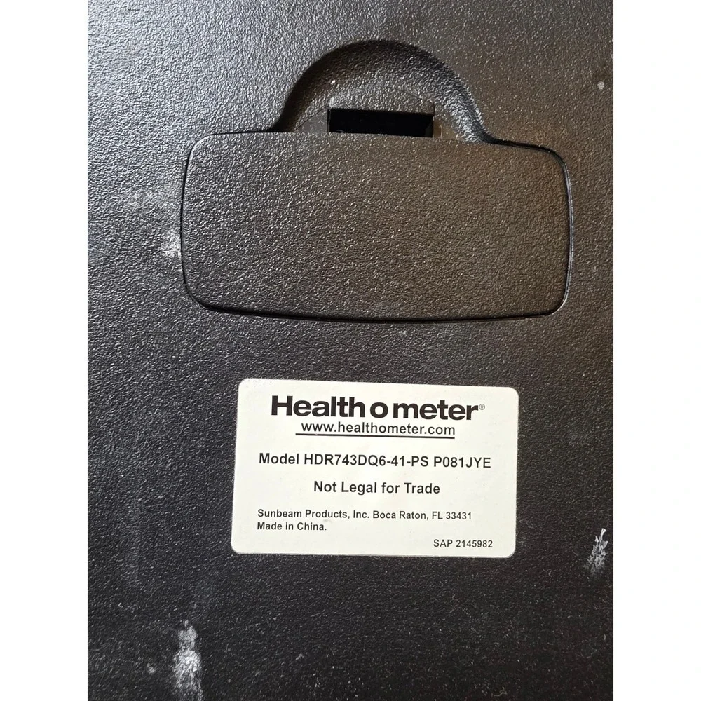 Health o meter Digital Bathroom Scale White Black Model HDR743DQ6-41-PS F3